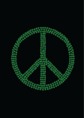 Peace weed leaf