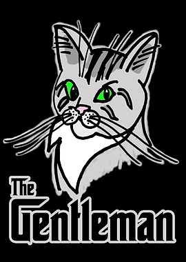 Funny Cat The Gentleman