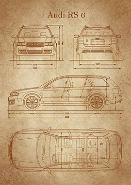 Audi RS 6 2002 Blueprint