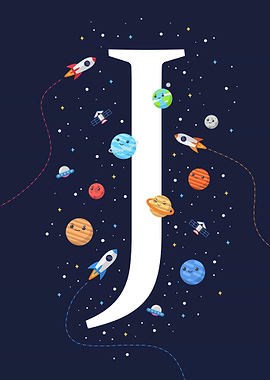 alphabet letter J space