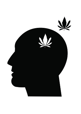 Head Marijuana leaf