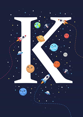 alphabet K outer space