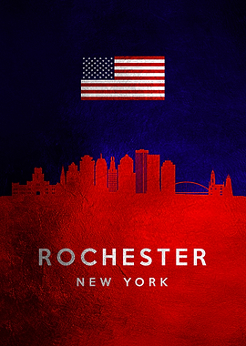 Rochester New York Skyline