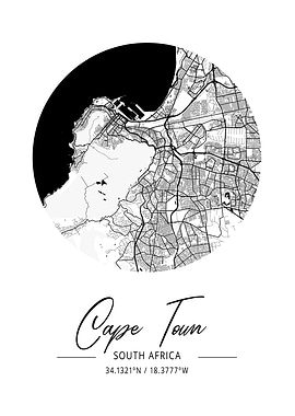 Cape Town Area City Map