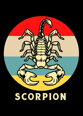 Scorpion Retro Colorful