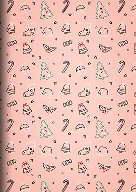 Pink Christmas Elements