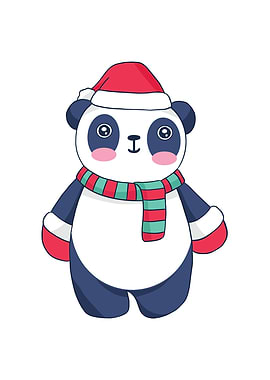 CUTE CHRISTMAS PANDA