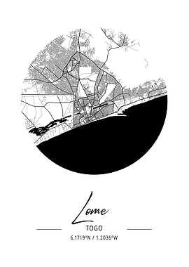 Lome Area City Map