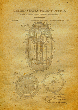 34 Hand Grenade Patent