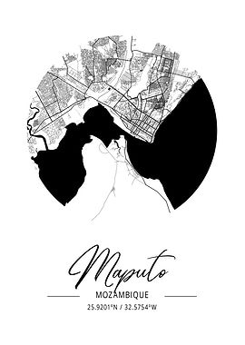 Maputo Area City Map