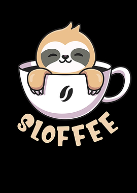 Sloffee Cute Sloth In Mug