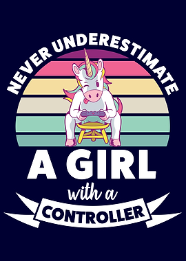 Girl with Controller Gift
