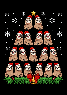 Funny Sloth Lover Christma
