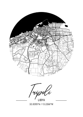 Tripoli Area City Map