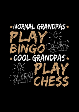 Grandpa Play Chess Gift