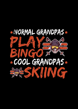 Grandpa Skiing Gift Ski