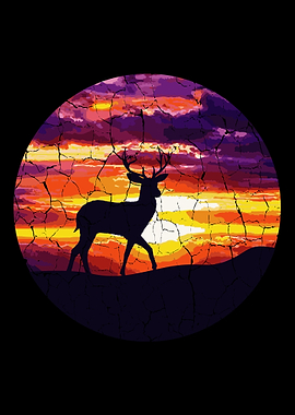 Deer Woods Sunset Nature P