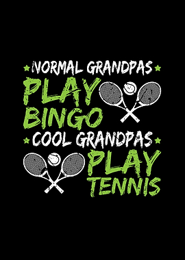 Grandpa Play Tennis Gift