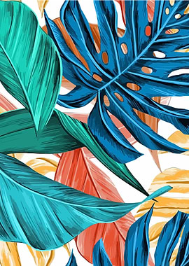 Colorful watercolor green