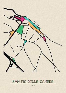 San Pio delle Camere Map