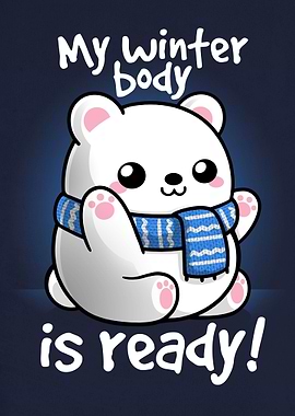 Polar bear winter body