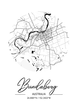 Bundaberg Area City Map