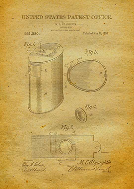 45 Gun Powder Keg Patent