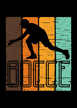Vintage Bocce Player Bocci