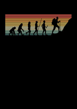 Retro vintage hiking