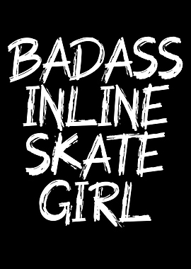 badass inline skate girl