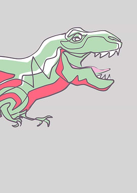 T rex digital illustration