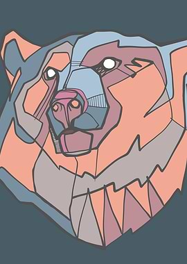 Bear head illustration