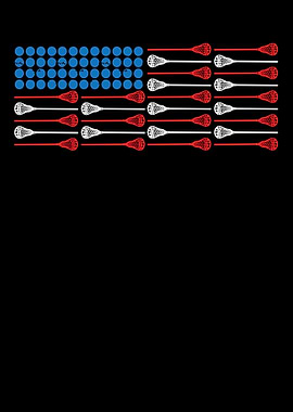 Lacrosse USA Flag Gift