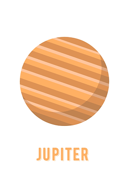 Jupiter minimalist planet