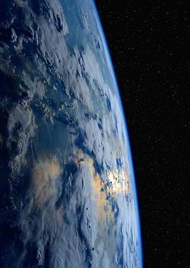 Ocean Sunset from Space