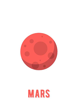 Mars minimalist planet