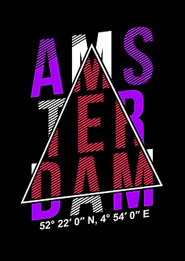 Amsterdam City Typography