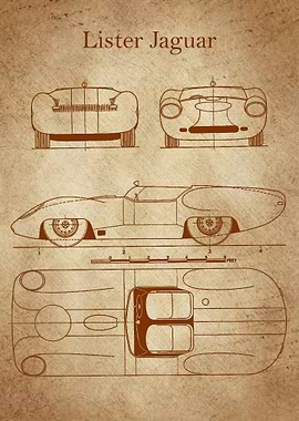 Lister Jaguar Blueprint