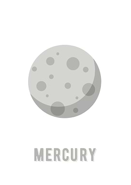 Mercury minimalist planet