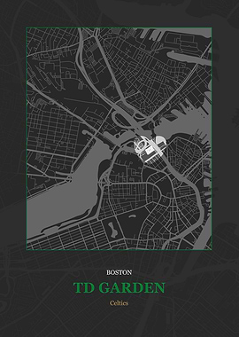 TD Garden Stadium Map