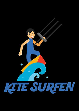 Funny kite surfing gift qu