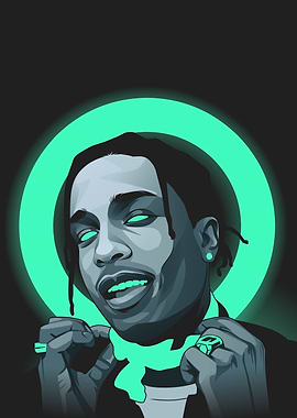 ASAP Rocky Neon Green