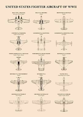 American Fighters of WW2