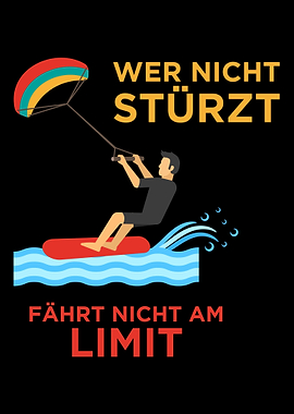 Funny kite surfing gift qu