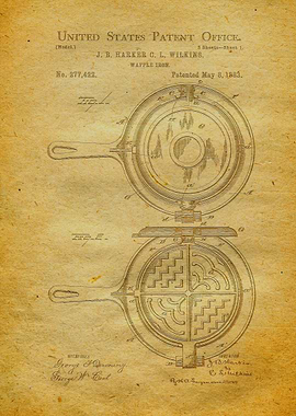51 Waffle Iron Patent Pri