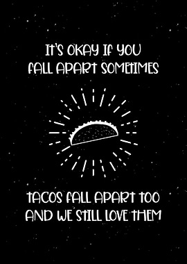 Funny Tacos Quote Artwork