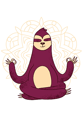 Funny Yoga Zen Sloth