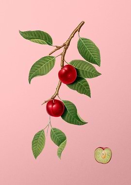 Vintage Cherry Plum Fruit