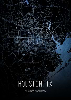 Houston Texas City Map