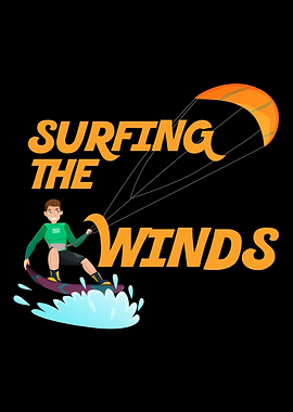 Funny kite surfing gift qu